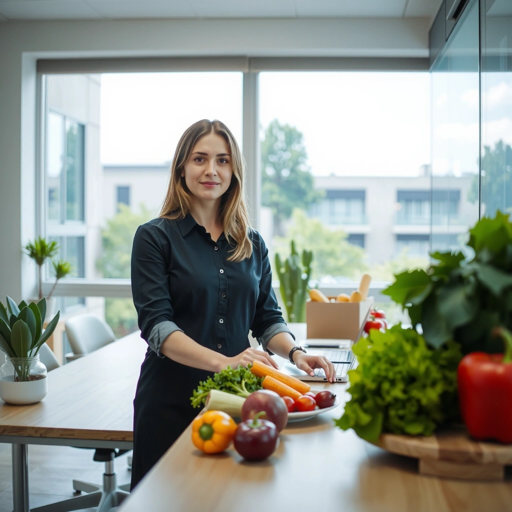 Ernährungsberatung im modernen Büro